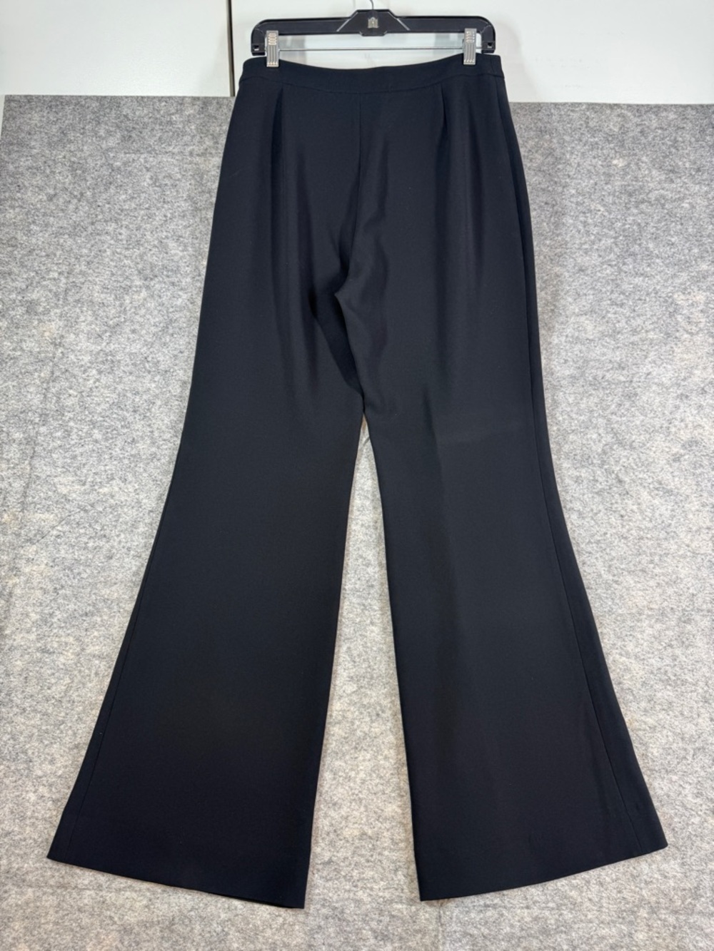 Georges Rech Black Wide Leg Pants High Waist Minimalist Tailored Career Size 42 - Picture 16 of 16